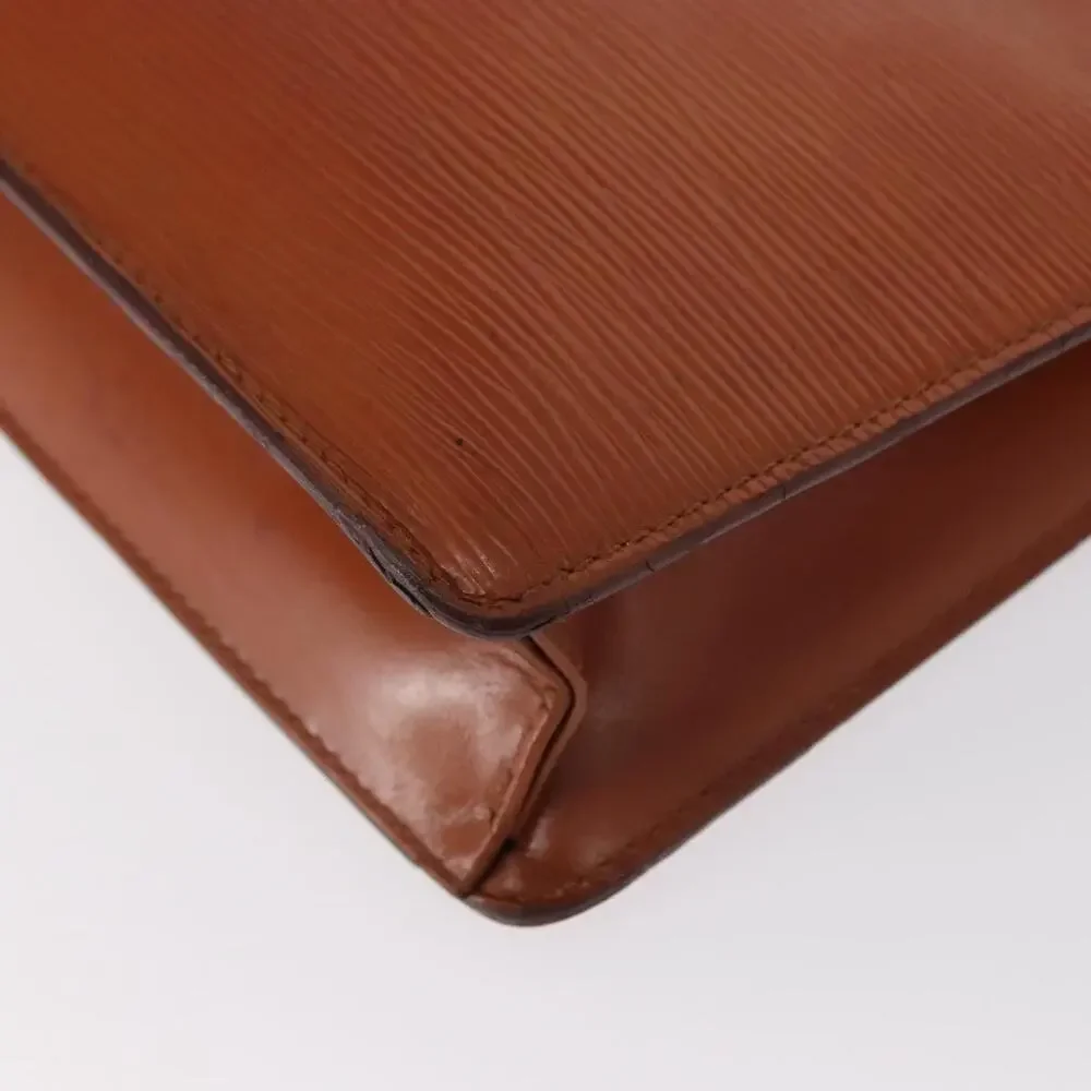 Louis Vuitton Epi Pochette Homme Clutch Bag Brown Zipangu Gold